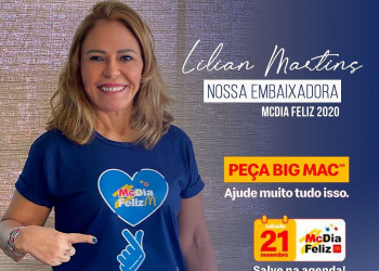 Conselheira Lilian Martins é convidada para ser a 'McAmiga 2020' da RFCC-PI